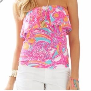 Lilly Pulitzer Wiley Strapless Tank